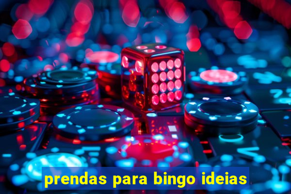 prendas para bingo ideias